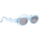 River Island Oval Sunglasses - Mid Blue
