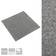 vidaXL Carpet Floor Tiles 20 pcs 5 mÂ² 50x50 cm Grey