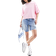 Bershka Boxy Fit Oversized Tee - Pink