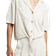 River Island Womens Beige Linen Tie Front Shirt
