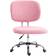 Vinsetto Fluffy Home with Adjustable Height - Pink Office Chair 90cm