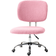 Vinsetto Fluffy Home with Adjustable Height - Pink Office Chair 90cm