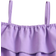 Shein Young Girl Ruffle Trim Cold Shoulder Crop Top With Sunflower Pattern Shorts Set For Summer