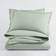 The Edited Life Organic Cotton Fitted Sage Bed Sheet Green (200x180cm)