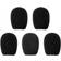 Sena 20s/smh10/smh5/smh3/sph10 Microphone Sponges 5 Units Micro Cap Black