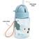 Done by Deer Drikkedunk Med Sugerør Tiny Farm 280ml Blue