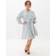 Moss Copenhagen Blusekjole Cajsa Karalynn - Marin/Opal/Lyseblå/Offwhite
