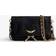 Zadig & Voltaire Rock Nano Pouch Clutch Noir/Gold