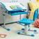 Costway Adjustable Kids Study Table and Chair Set 66 x 50 x 77 cm
