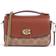 Coach Cassie 17 Leather Monogram Crossbody Bag - Brown