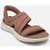 Skechers Flex Slip-Ins Knit Asymmetrical Sandal - Brown