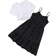 Shein Tween Girl Casual Knit Short Sleeve Top And Floral Cami Dress Set For Outings And Summer