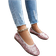 Shein Plus Size Sequined Slip-On Flat Shoes - Casual