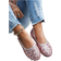 Shein Plus Size Sequined Slip-On Flat Shoes - Casual