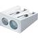 Staedtler Doppelspitzer Metall Keilform Silber