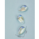 Shein 30pcs Stylish Transparent Purple & Blue Iridescent Teardrop Shaped Beads With Hole, Flat Teardrop Design, For Diy Earrings, Headbands, Necklaces, Ankl