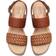 Clarks Seannah Step Woven Strap Clog-Style Platform Sandals Tan Combi
