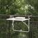 vidaXL White Metal 60 x 39 x 50 cm Balcony Table