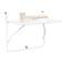 vidaXL White Metal 60 x 39 x 50 cm Balcony Table