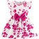 Shein pcsSet Toddler Girls Cute Ruffled Sleeve Round Neck Butterfly Print Dress Summer
