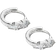 Ani Jewels Drip Drop Huggie Hoops Silver