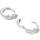 Ani Jewels Drip Drop Huggie Hoops Silver