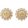 Tory Burch Kira Crystal Stud Earrings GOLD/MOP/CRY