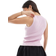 New Look Ribbed Button Down Crew Neck Vest - Pink