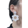 Shein Hollow Out Flower Drop Earrings