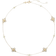 Tory Burch Kira Clover Pearl Necklace Gold Pearl