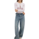 Gina Tricot Long Sleeve Jersey Top With Bow Tie - Soft Lilac/Purple