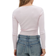 Gina Tricot Long Sleeve Jersey Top With Bow Tie - Soft Lilac/Purple