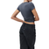 H&M Ladies Grey Fitted microfibre T-shirt