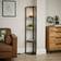 Dunelm Keates Corner Shelved Black Floor Lamp 159cm