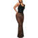 Shain Leoparden Muster Maxi Rock - Transparent