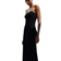 H&M Ladies Black Rib-knit bandeau dress