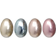 Hedlundgruppen Påskeæg Metallic Roséguld Påskepynt 30cm 4stk