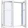 Sparvinduer BH0204 Træ Sidehængt vindue Vindue med 2-lags glas 68x52cm