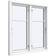 Sparvinduer BH0204 Træ Sidehængt vindue Vindue med 2-lags glas 68x52cm