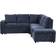 Abrihome L-shaped Padded Modular with the Armrests Sofa 90.6" 6 Seater