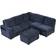 Abrihome L-shaped Padded Modular with the Armrests Sofa 90.6" 6 Seater
