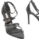 Nelly Strappy Pointy Heel High heels Grå