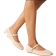 Glamorous Flade Ballerinaer I Mary Jane Stil I Raffia - Neutral