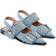 Ganni Buckle Ballerina - Faded Denim