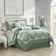 Nanshing 7pc King Therese Comforter Set - Sage Green Bed Linen Green (269.2x223.5cm)