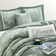 Nanshing 7pc King Therese Comforter Set - Sage Green Bed Linen Green (269.2x223.5cm)
