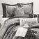Nanshing California King Therese Comforter Set 7 pcs Bed Linen Gray (269.2x223.5cm)