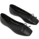 Schuh Lotta Square Toe Ballerina Flat Shoes - Black