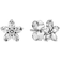 Pandora Sparkling Flower Stud Earrings - Silver/Transparent