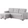 Lilola Home Lucca II 84.5 Inch Reversible Sleeper Sectional with Storage Chaise and Pocket Coil Seating Sofa 84.5" 3 Seater